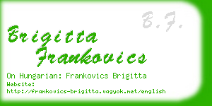brigitta frankovics business card